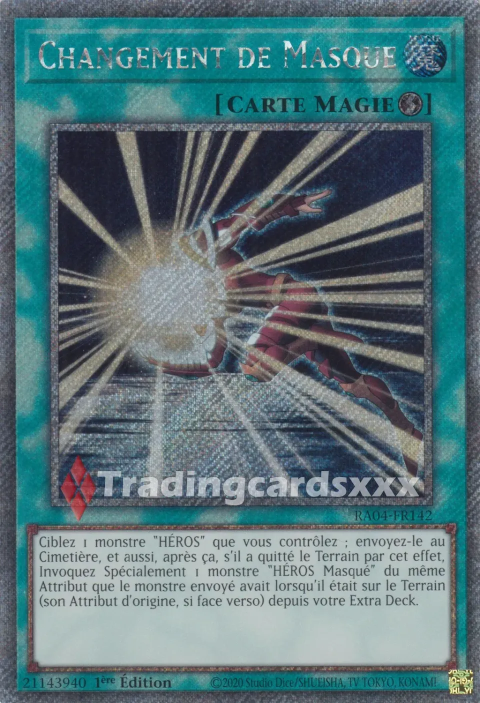 Yu-Gi-Oh! Ruée RA04 Changement de Masque RA04-FR142 carte