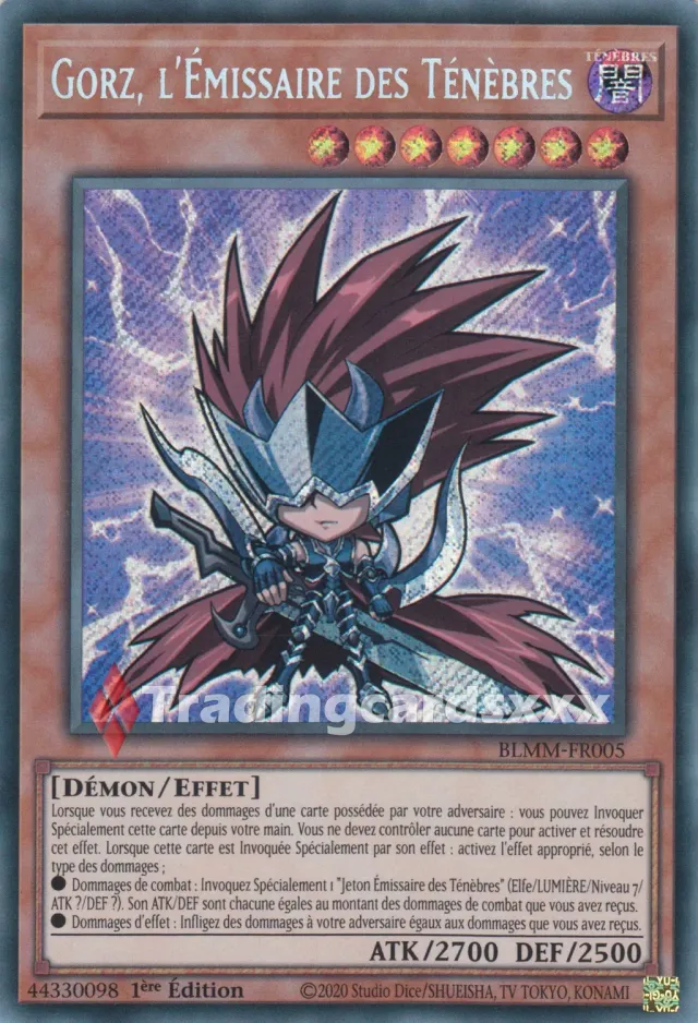 Yu-Gi-Oh! Gorz, l’Émissaire des Ténèbres carte à l’unité BLMM-FR005