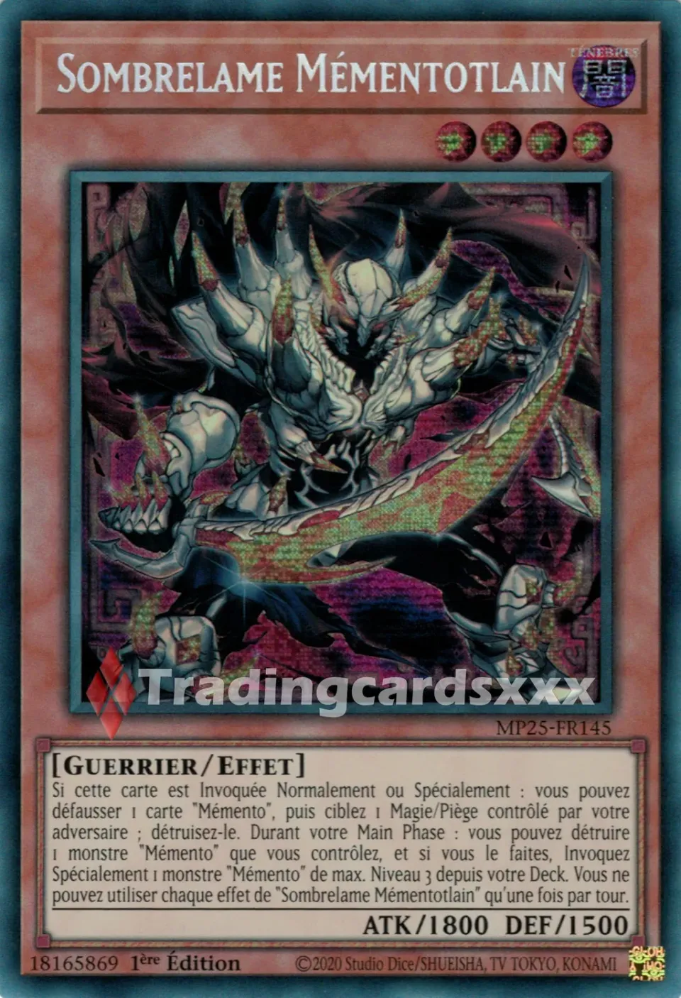 Yu-Gi-Oh! Sombrelame Mémentotlain MP25-FR145 carte PSE