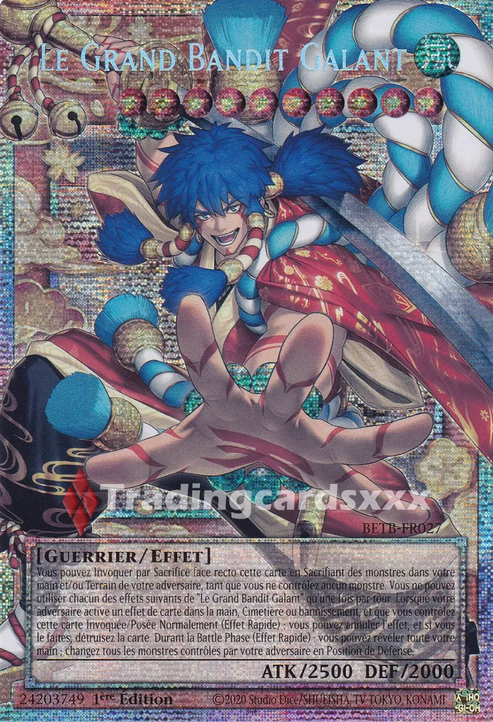 Yu-Gi-Oh! Au-Delà du Courage Grand Bandit Galant carte BETB-FR027