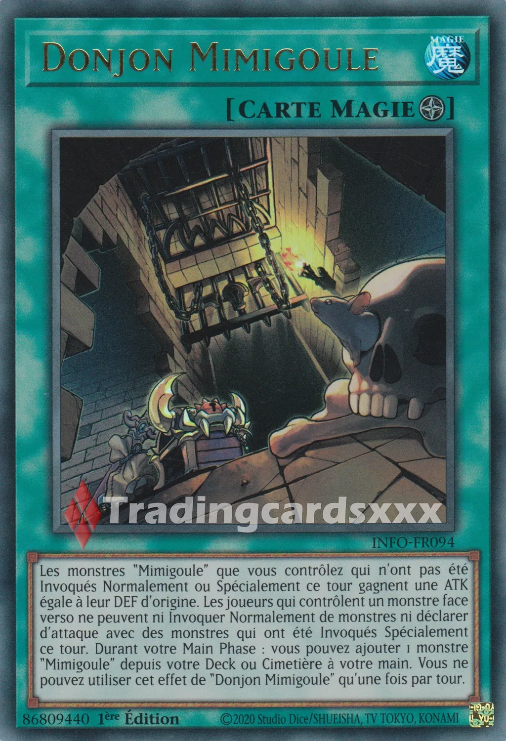Yu-Gi-Oh! Donjon Mimigoule carte à l'unité 1ère édition