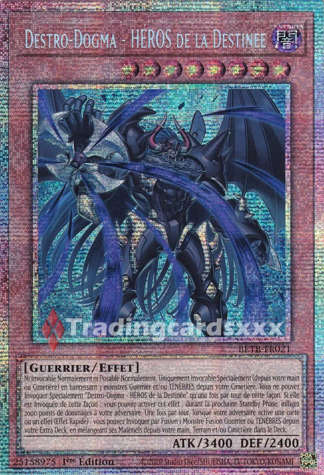 Yu-Gi-Oh! Destro-Dogma HÉROS de la Destinée BETB-FR021 carte STAR