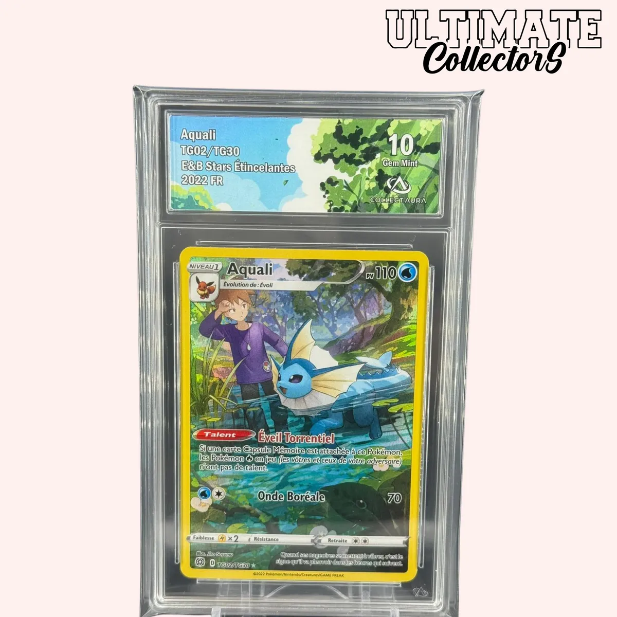 Pokémon Stars Étincelantes carte Aquali TG02/TG30 Trainer Gallery
