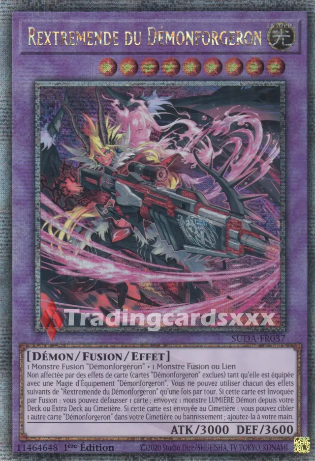Yu-Gi-Oh! Rextremende du Démonforgeron SUDA-FR037 carte 1ère édition