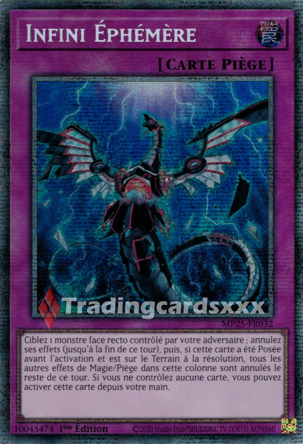 Yu-Gi-Oh! Infini Éphémère carte à l’unité française