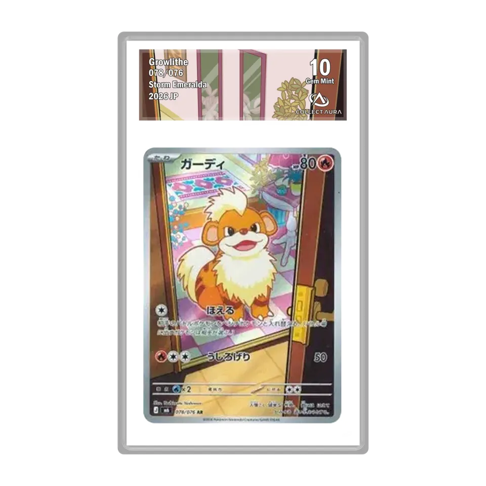 Pokémon M6 Caninos AR 078/076 carte gradée