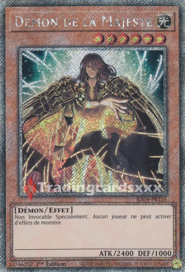 Yu-Gi-Oh! Ruée Quart Siècle Démon de la Majesté RA04-FR216 carte
