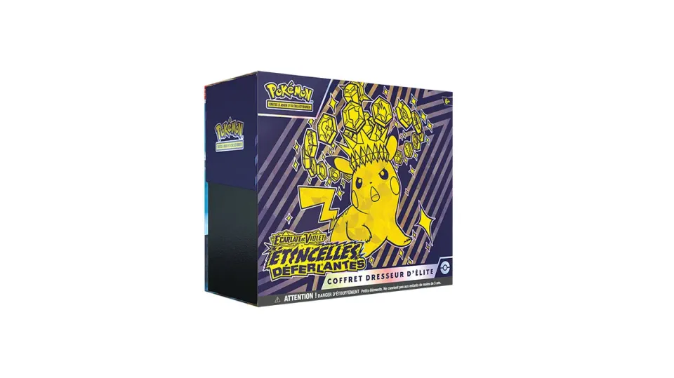 Pokemon Ecarlate Violet Etincelles Deferlantes EV8 coffret dresseur elite Pikachu