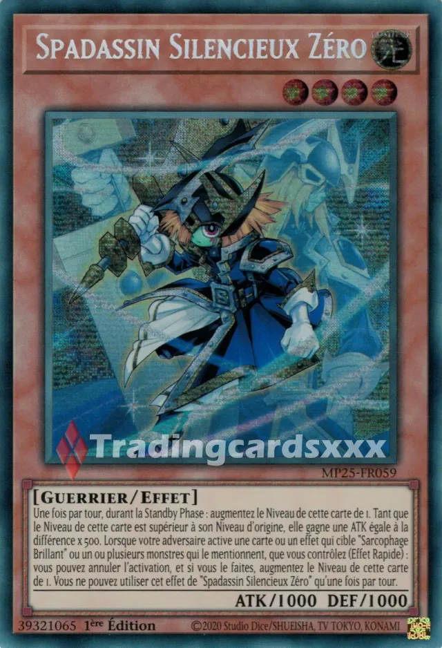 Yu-Gi-Oh! Méga-Pack Spadassin Silencieux Zéro MP25-FR059 carte PSE