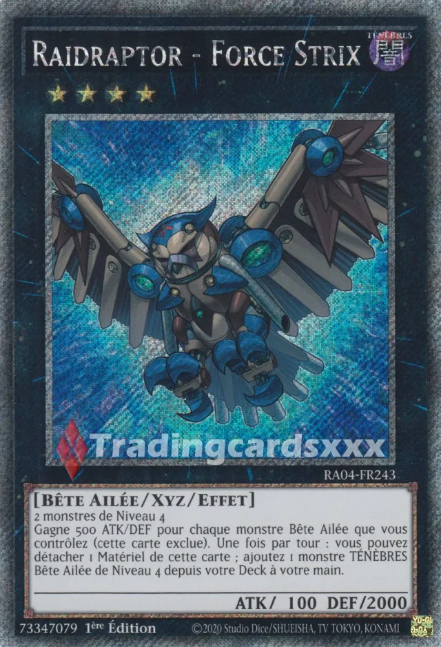 Yu-Gi-Oh! Raidraptor Force Strix RA04-FR243 carte 1ère édition