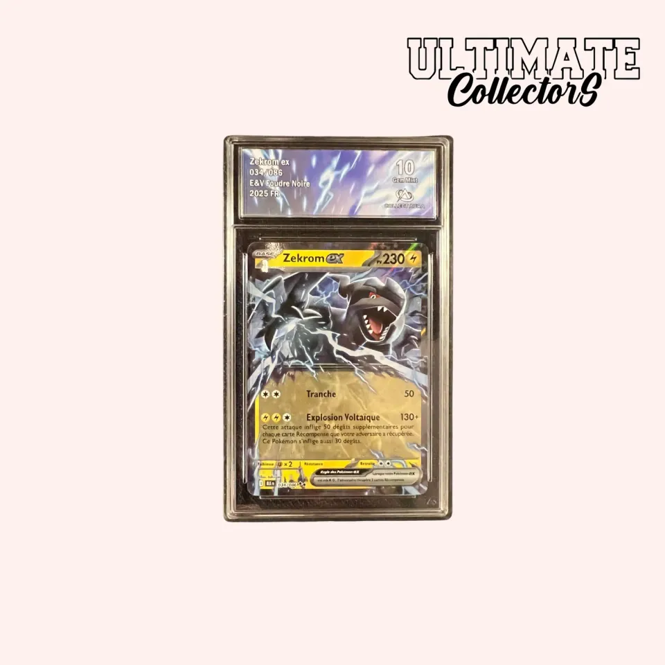 Pokémon Foudre Noire Carte Zekrom EX 034/086 Française EV10.5