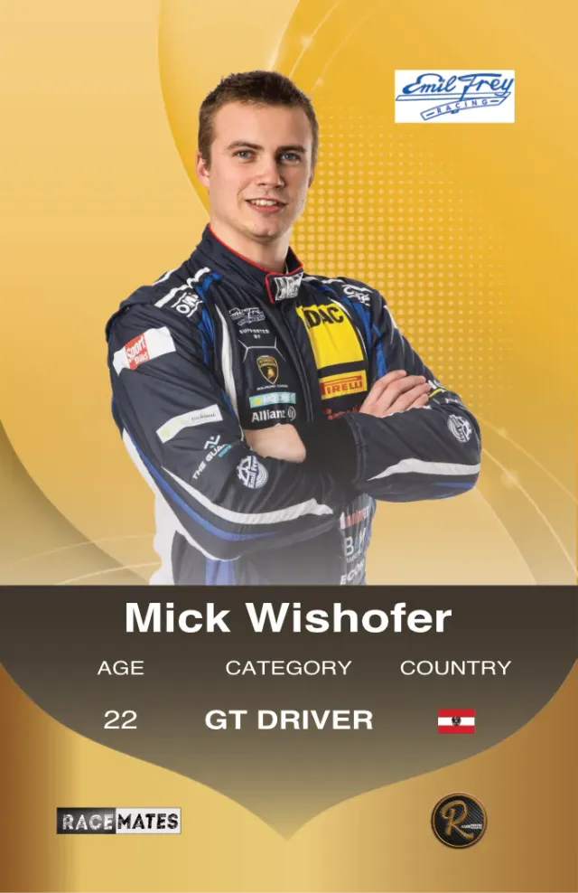 RACEMATES Mick Wishofer carte de collection