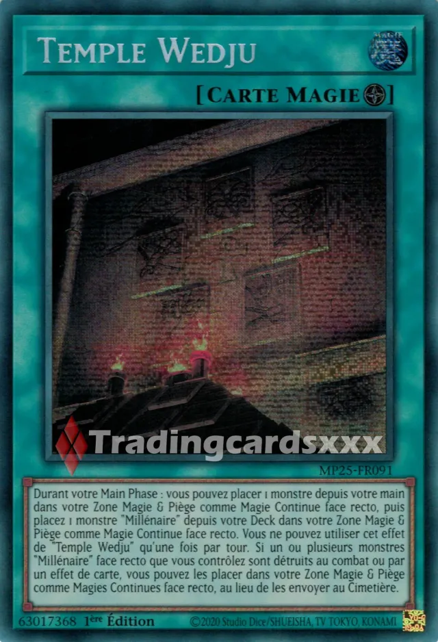 Yu-Gi-Oh! Temple Wedju carte à l'unité