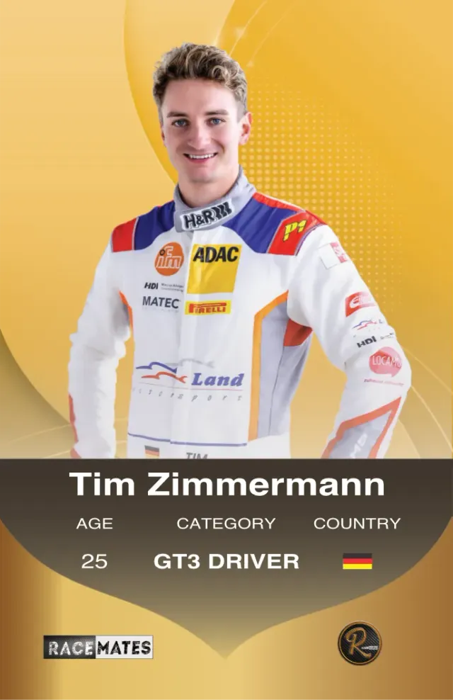 Racemates Tim Zimmermann carte collector GT3 Audi