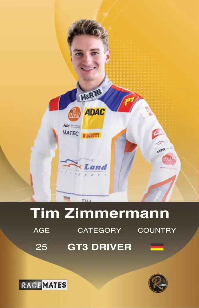 Racemates Tim Zimmermann carte collector GT3 Audi