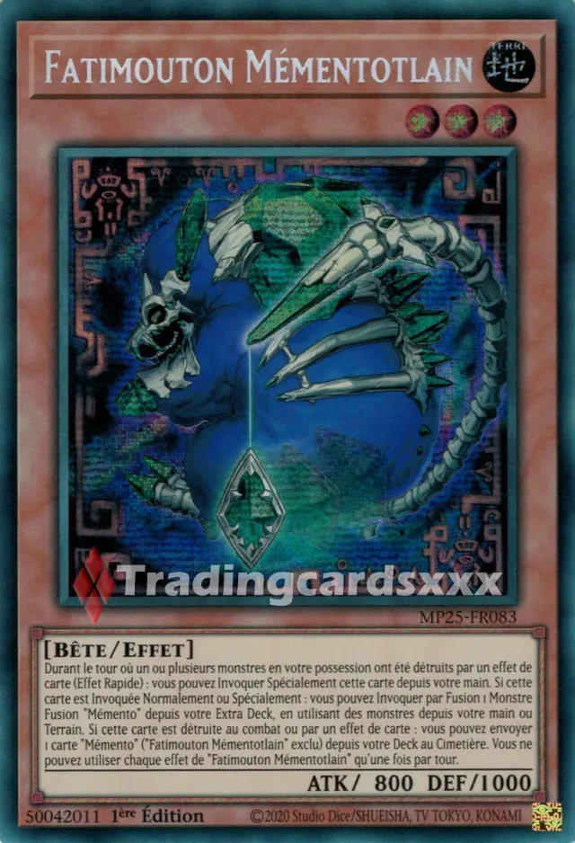 Yu-Gi-Oh! MP25-FR083 Fatimouton Mémentotlain carte PSE