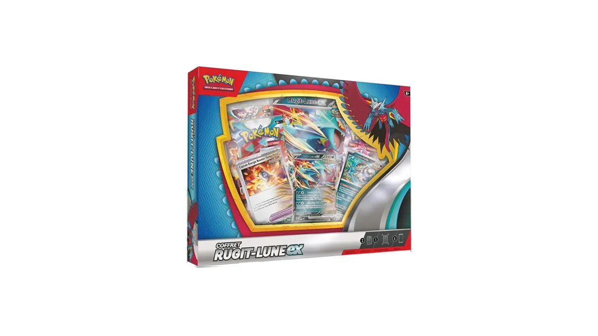Pokémon Rugit-Lune-ex coffret 4 boosters Temps Passé