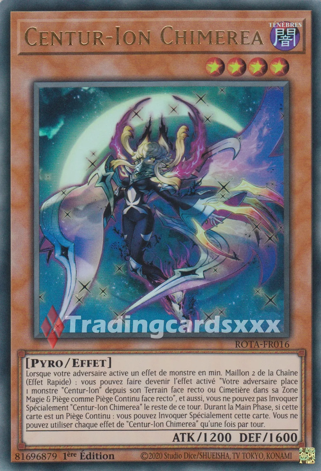 Yu-Gi-Oh! ROTA Centur-Ion Chimerea ROTA-FR016 Carte