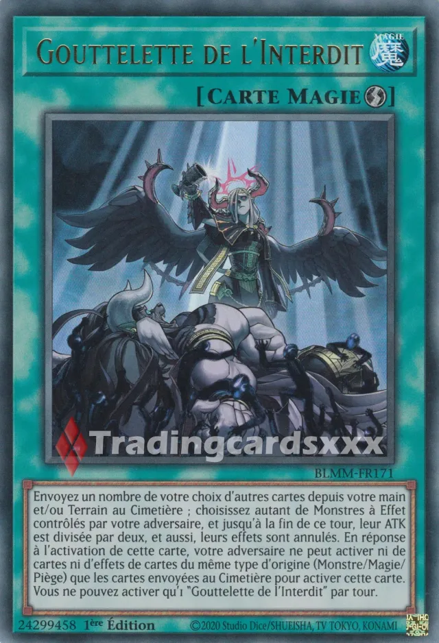 Yu-Gi-Oh! Tumulte des Monstres Gouttelette de l'Interdit BLMM-FR171 Ultra Rare