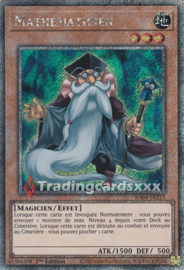 Yu-Gi-Oh! Ruée Quart Siècle Mathématicien RA04-FR223 carte