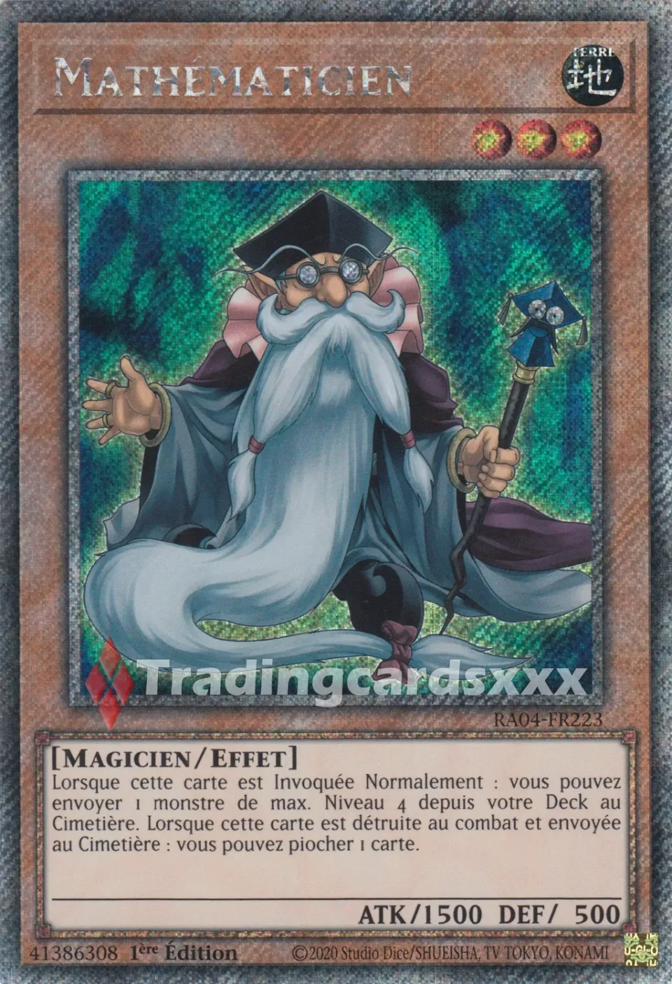 Yu-Gi-Oh! Ruée Quart Siècle Mathématicien RA04-FR223 carte