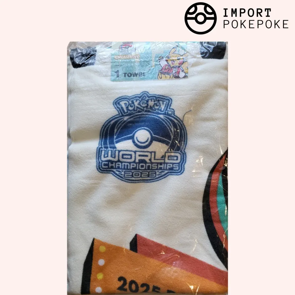 Pokémon Worlds 2025 Anaheim Serviette Pikachu & Co 60x120