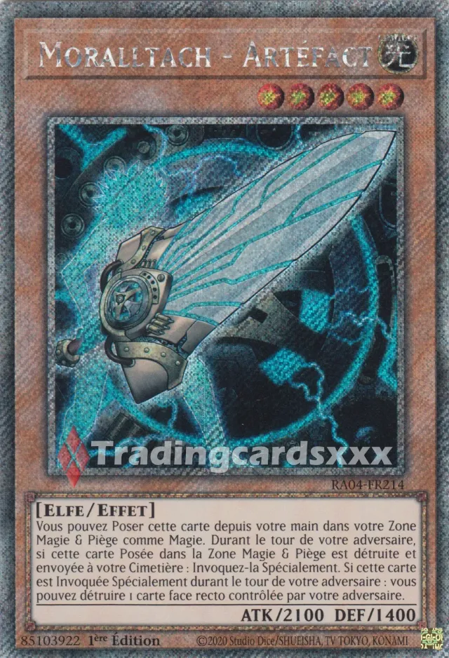 Yu-Gi-Oh! Ruée Quart Siècle Moralltach RA04-FR214 carte 1ère édition