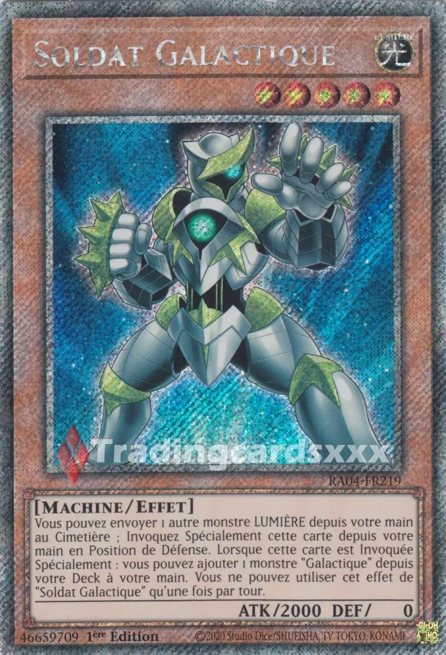 Yu-Gi-Oh! Soldat Galactique RA04-FR219 carte à l’unité