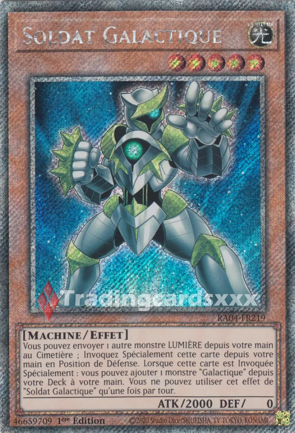 Yu-Gi-Oh! Soldat Galactique RA04-FR219 carte à l’unité