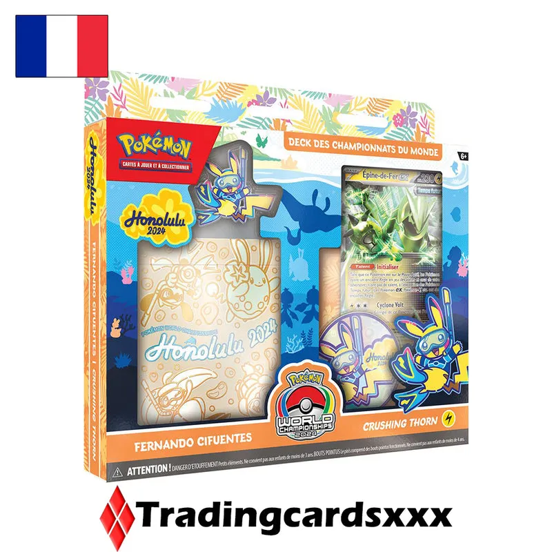 Pokémon Championnats du Monde Honolulu 2024 lot 4 decks français