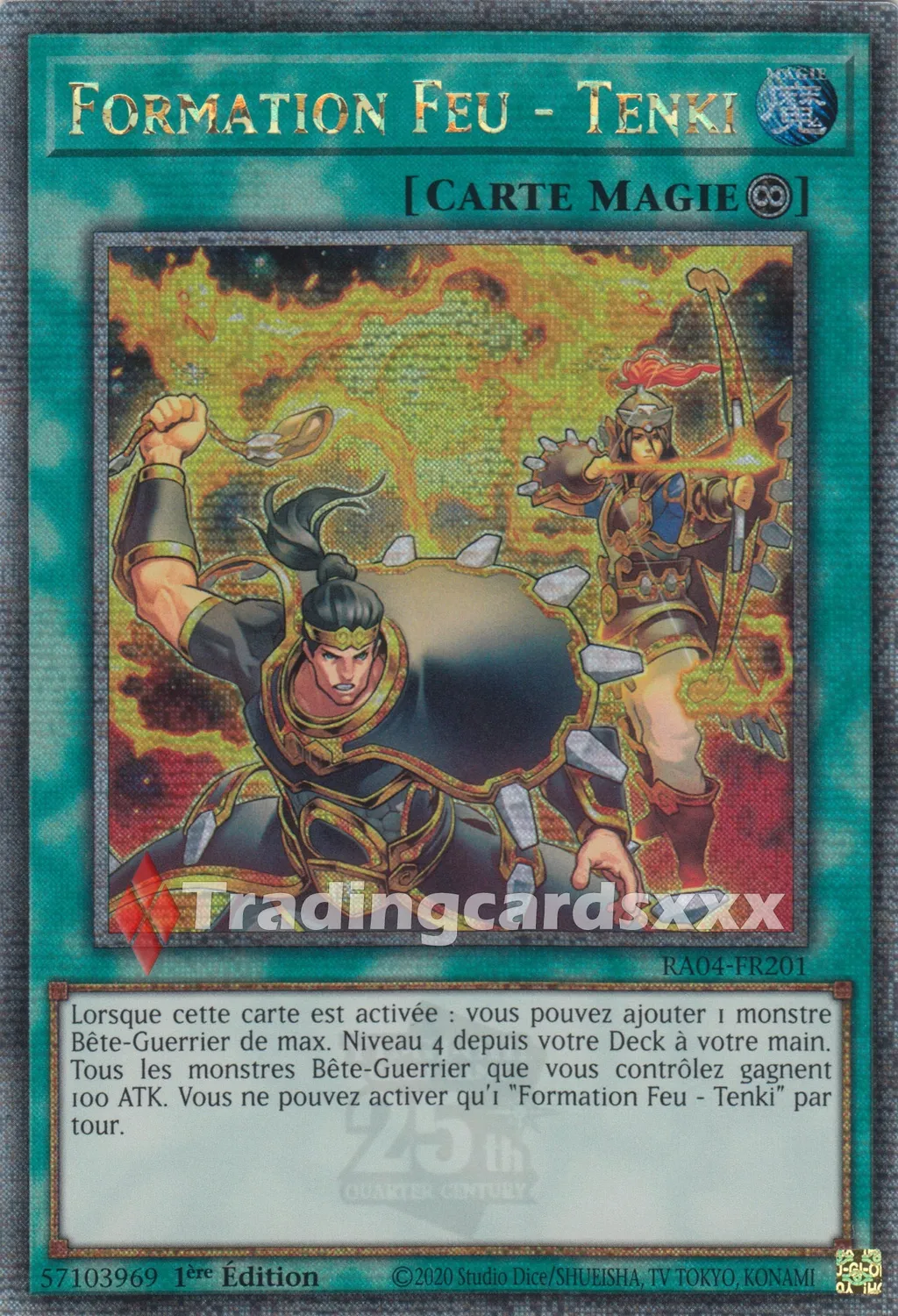 Yu-Gi-Oh! RA04 Formation Feu - Tenki RA04-FR201 carte magie