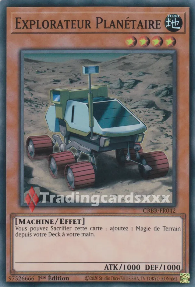 Yu-Gi-Oh! Explorateur Planétaire CRBR-FR042 carte Super Rare