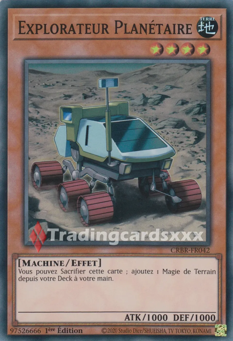 Yu-Gi-Oh! Explorateur Planétaire CRBR-FR042 carte Super Rare