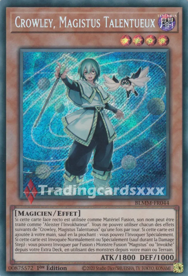 Yu-Gi-Oh! Crowley Magistus Talentueux BLMM-FR044 carte SE à l'unité