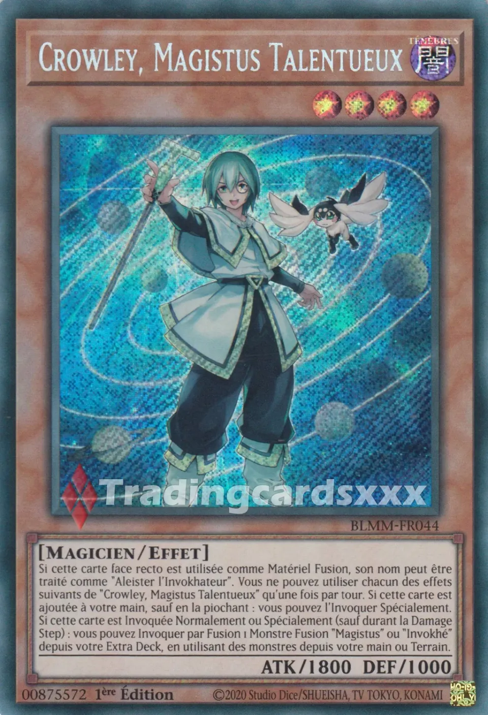 Yu-Gi-Oh! Crowley Magistus Talentueux BLMM-FR044 carte SE à l'unité