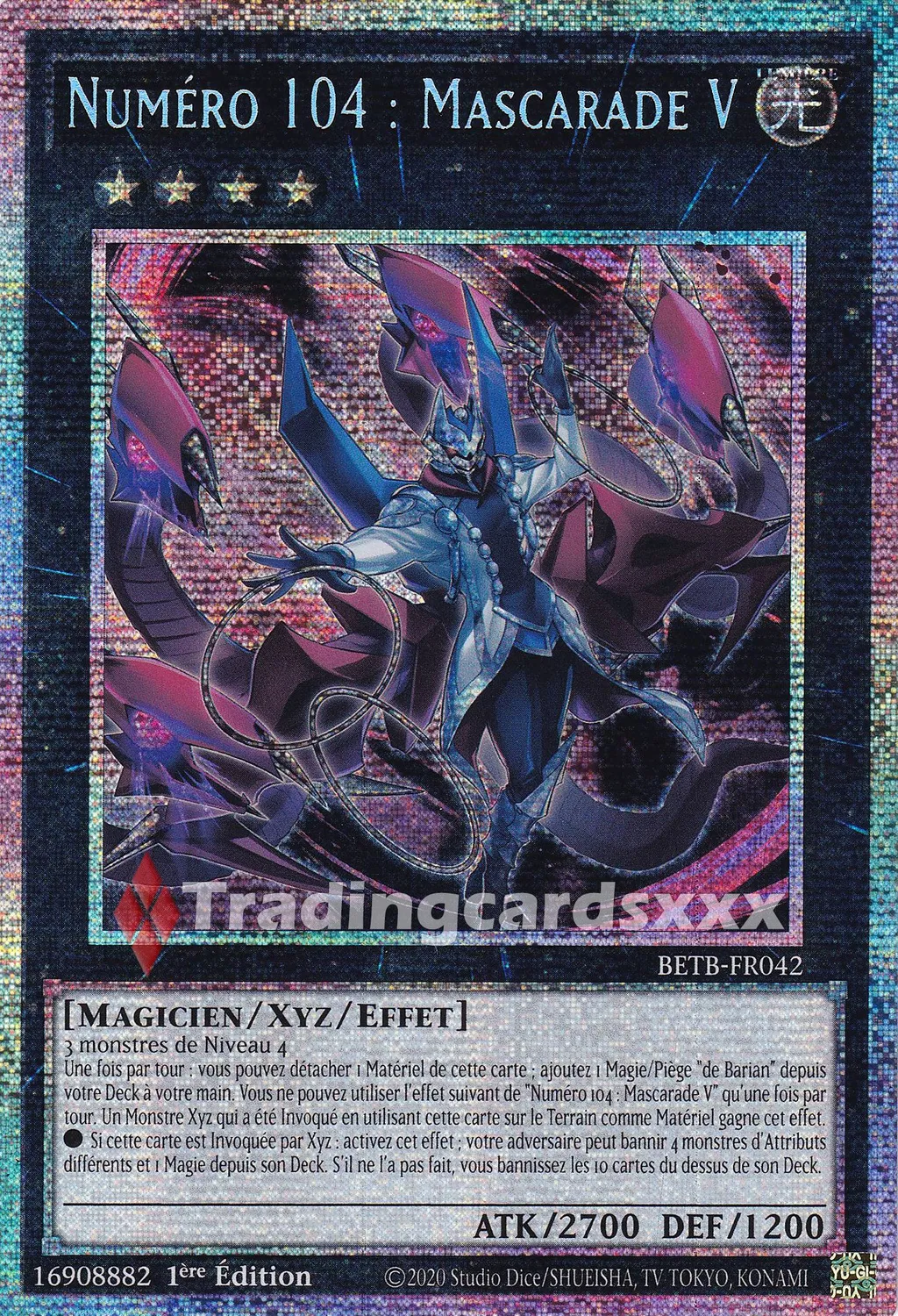 Yu-Gi-Oh! Numéro 104 Mascarade V BETB-FR042 carte