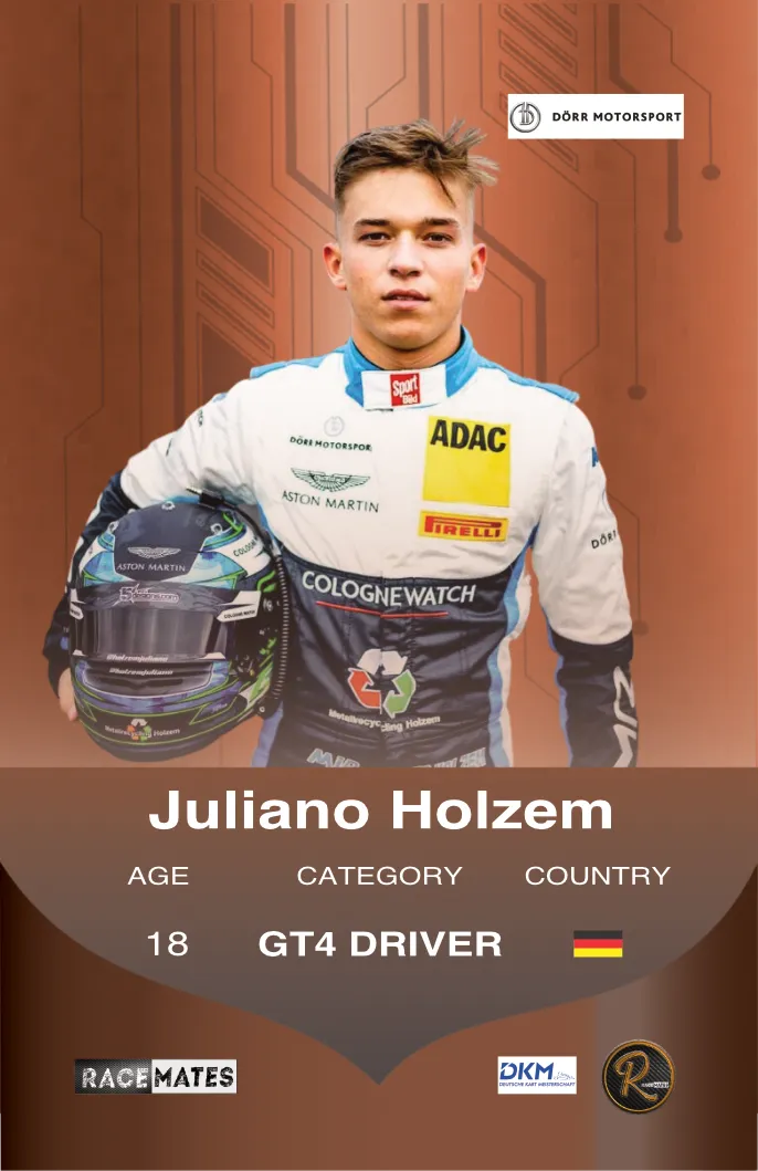 RACEMATES Juliano Holzem carte de collection