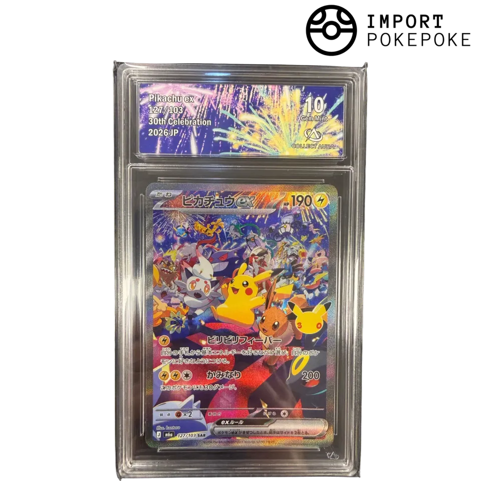 Pokémon 30th Celebration M6a carte Pikachu Nuit ex SAR 127/103