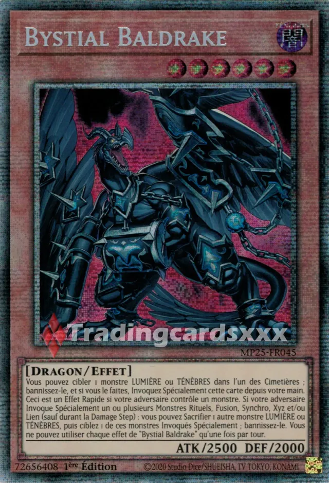 Yu-Gi-Oh! Bystial Baldrake MP25-FR045 carte Starlight Rare