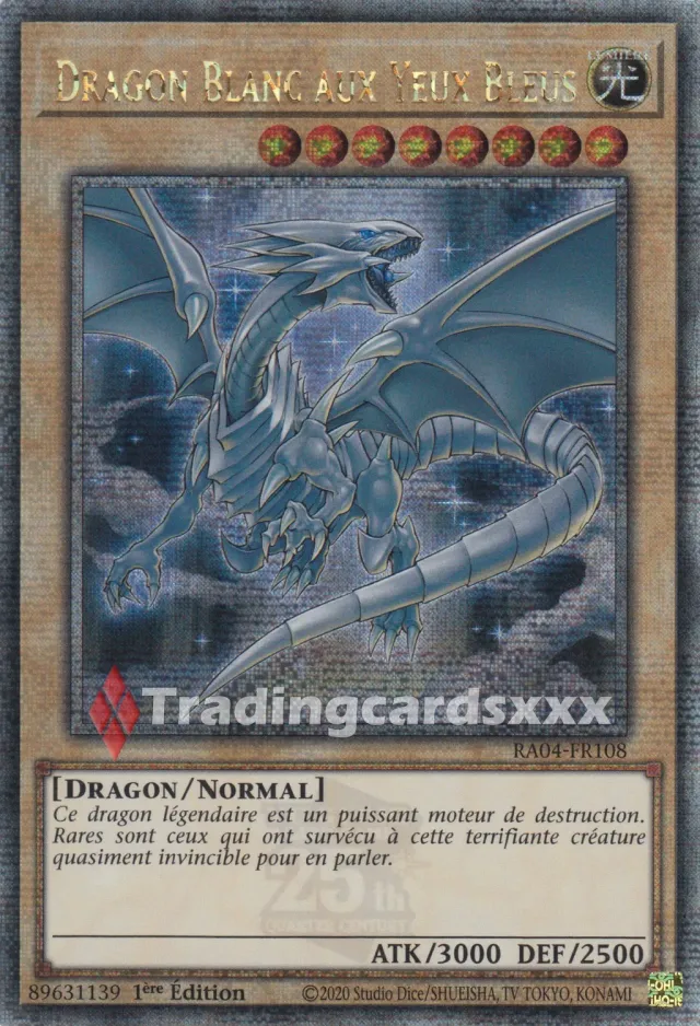 Yu-Gi-Oh! Dragon Blanc aux Yeux Bleus carte à l'unité