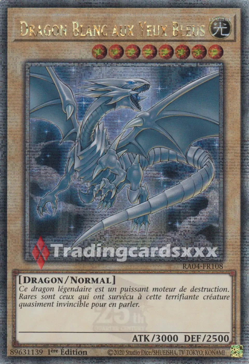 Yu-Gi-Oh! Dragon Blanc aux Yeux Bleus carte à l'unité