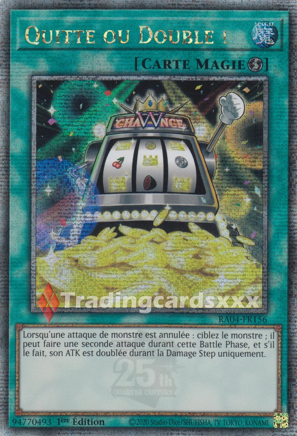 Yu-Gi-Oh! Quitte ou Double RA04-FR156 carte à l'unité
