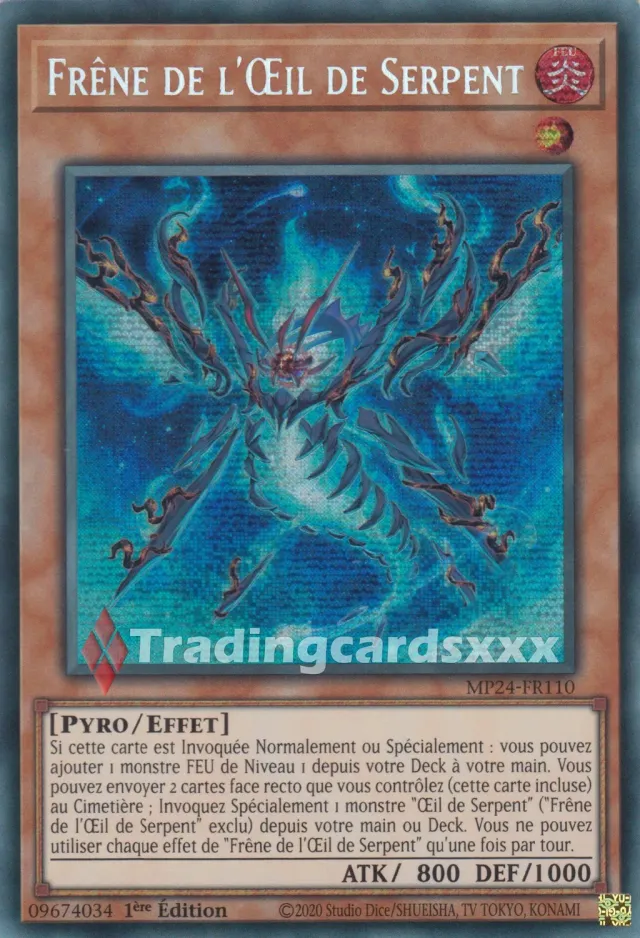 Yu-Gi-Oh! Frêne de l'Œil de Serpent MP24-FR110 carte PSE