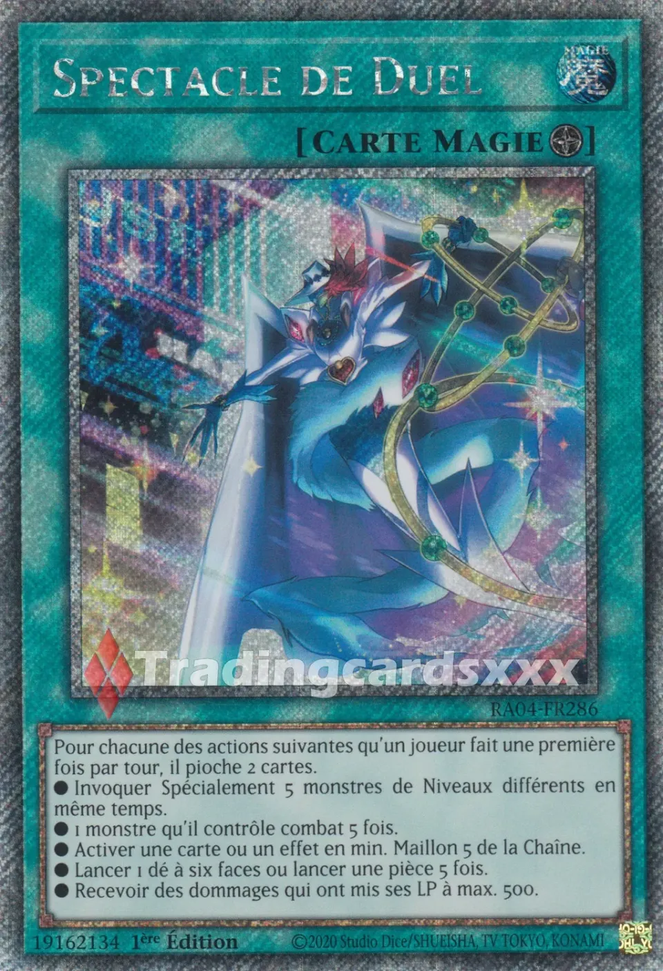 Yu-Gi-Oh! Spectacle de Duel RA04-FR286 carte 1ère édition
