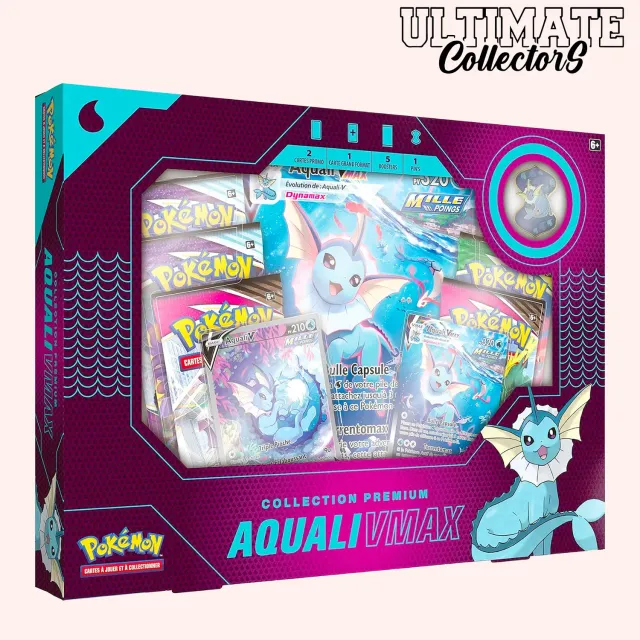 Pokémon Aquali VMAX coffret Collection Premium français