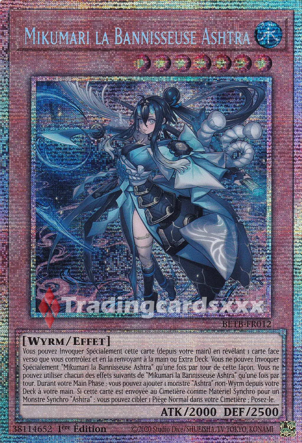 Yu-Gi-Oh! Mikumari la Bannisseuse Ashtra carte BETB-FR012