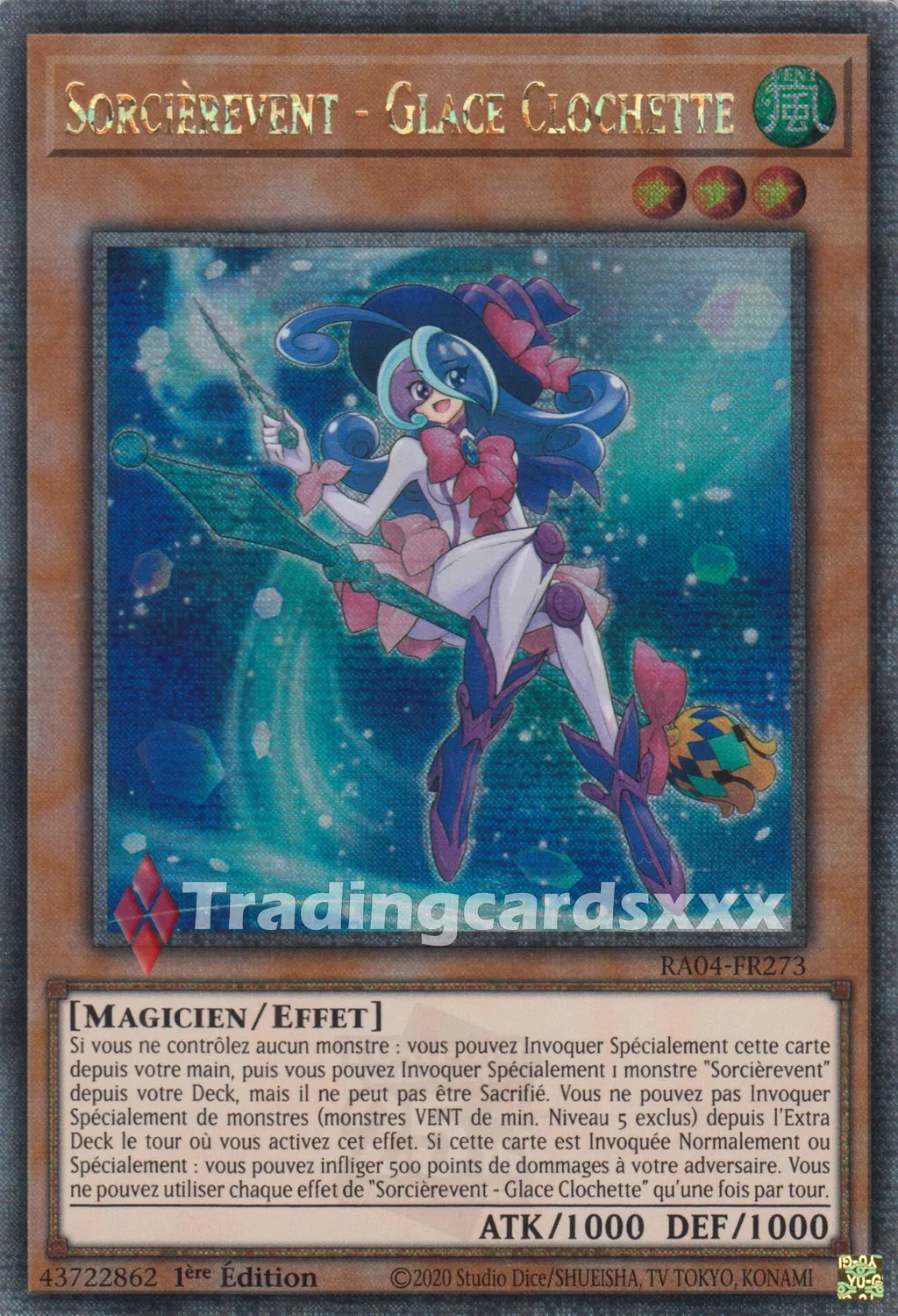 Yu-Gi-Oh! RA04 Sorcièrevent Glace Clochette RA04-FR273 Carte