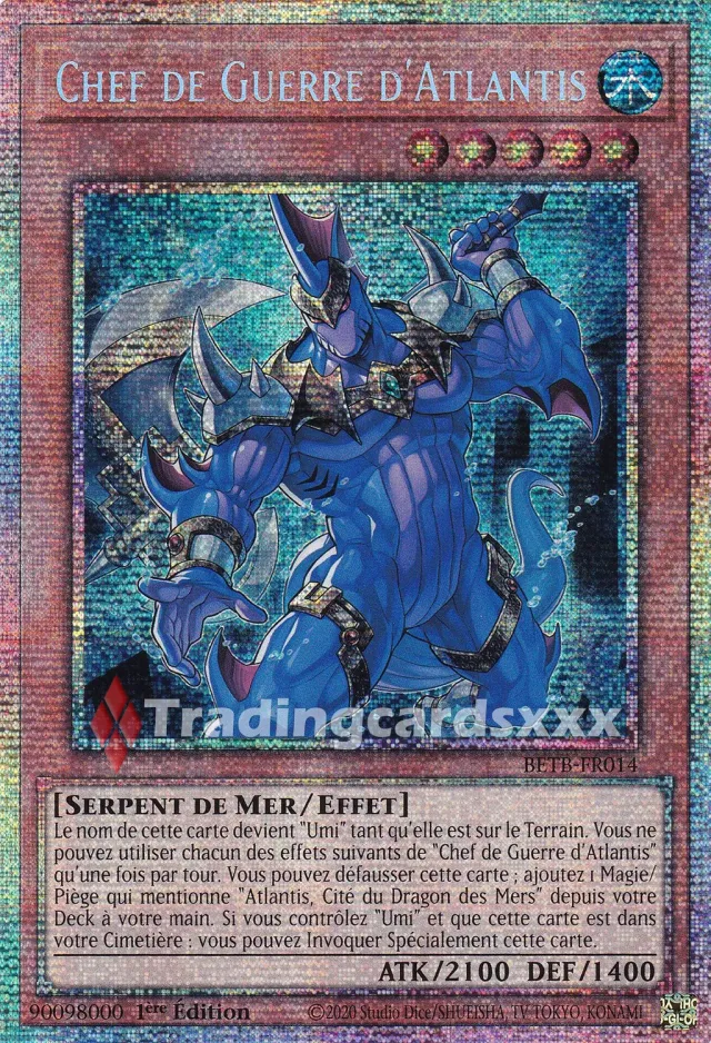 Yu-Gi-Oh! Chef de Guerre d'Atlantis carte