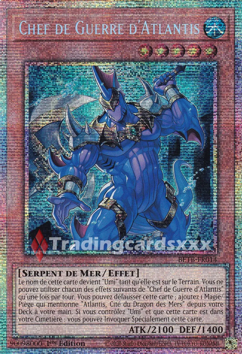 Yu-Gi-Oh! Chef de Guerre d'Atlantis carte