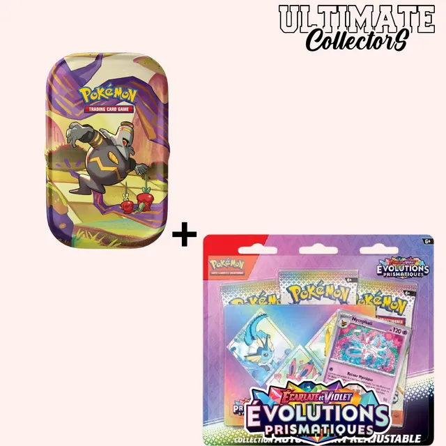 Pokémon EV8.5 + EV6.5 Lot Tripack Nymphali et Mini-Tin